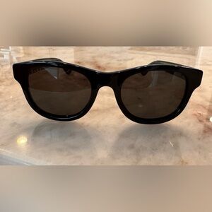 Gucci Web Stripe Optyl Sunglasses Black Green Red Italy Designer Luxury Shades